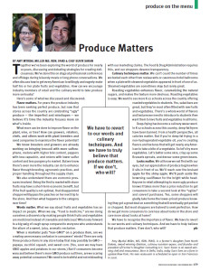 2015 - 12 - December - PRODUCE BUSINESS - Produce Matters column