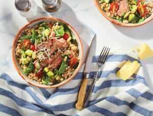 Italian-Inspired Beef & Farro Bowls