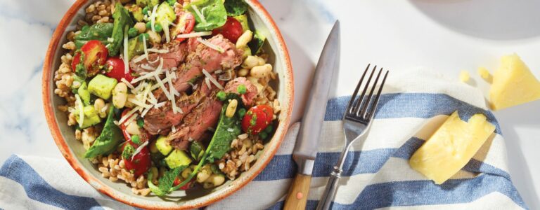 Italian-Inspired Beef & Farro Bowls